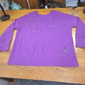 Star Wars R2-D2 Depot Purple Sweatshirt With V Neck Back. Size 1X. OOCP